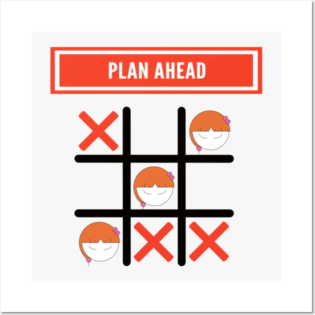 Plan Ahead Set Up For Success Girl Wall Art by Wesolution Studios